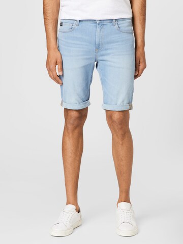 Calvin Klein Jeans Slimfit Shorts in Blau: predná strana