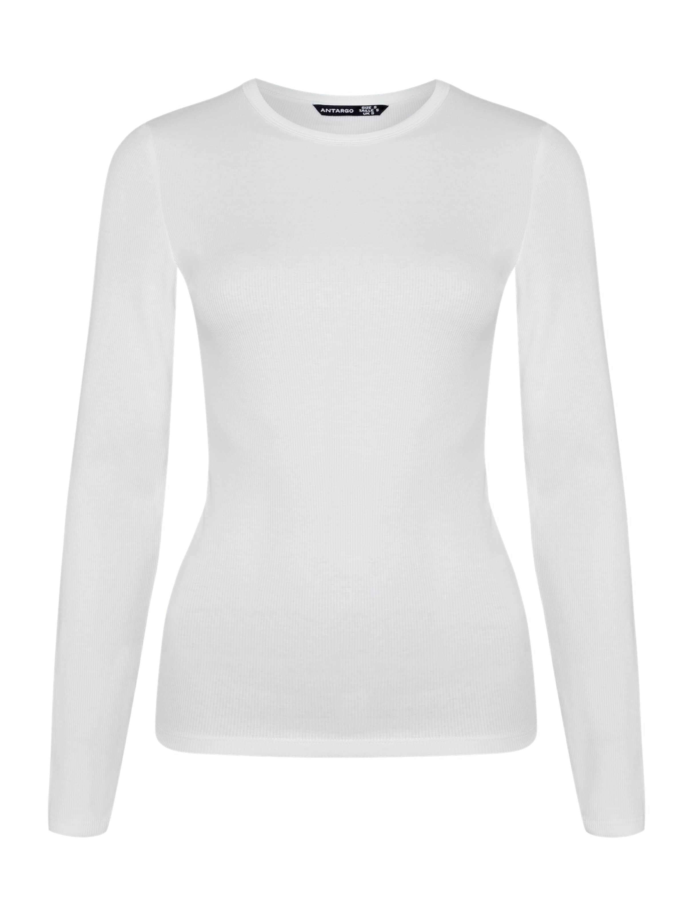 Antargo Shirt 'Longsleeve' in White: front
