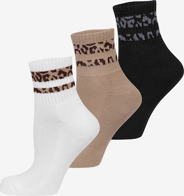 Chaussettes ' Kurzsocken ' Nur Die en beige : devant
