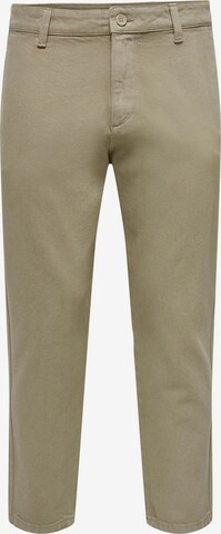 Regular Pantalon chino 'AVI' Only & Sons en gris : devant