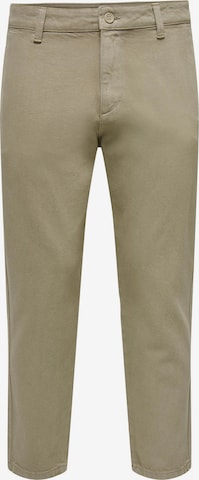 Only & Sons Regular Chino Pants 'AVI' in Grey: front