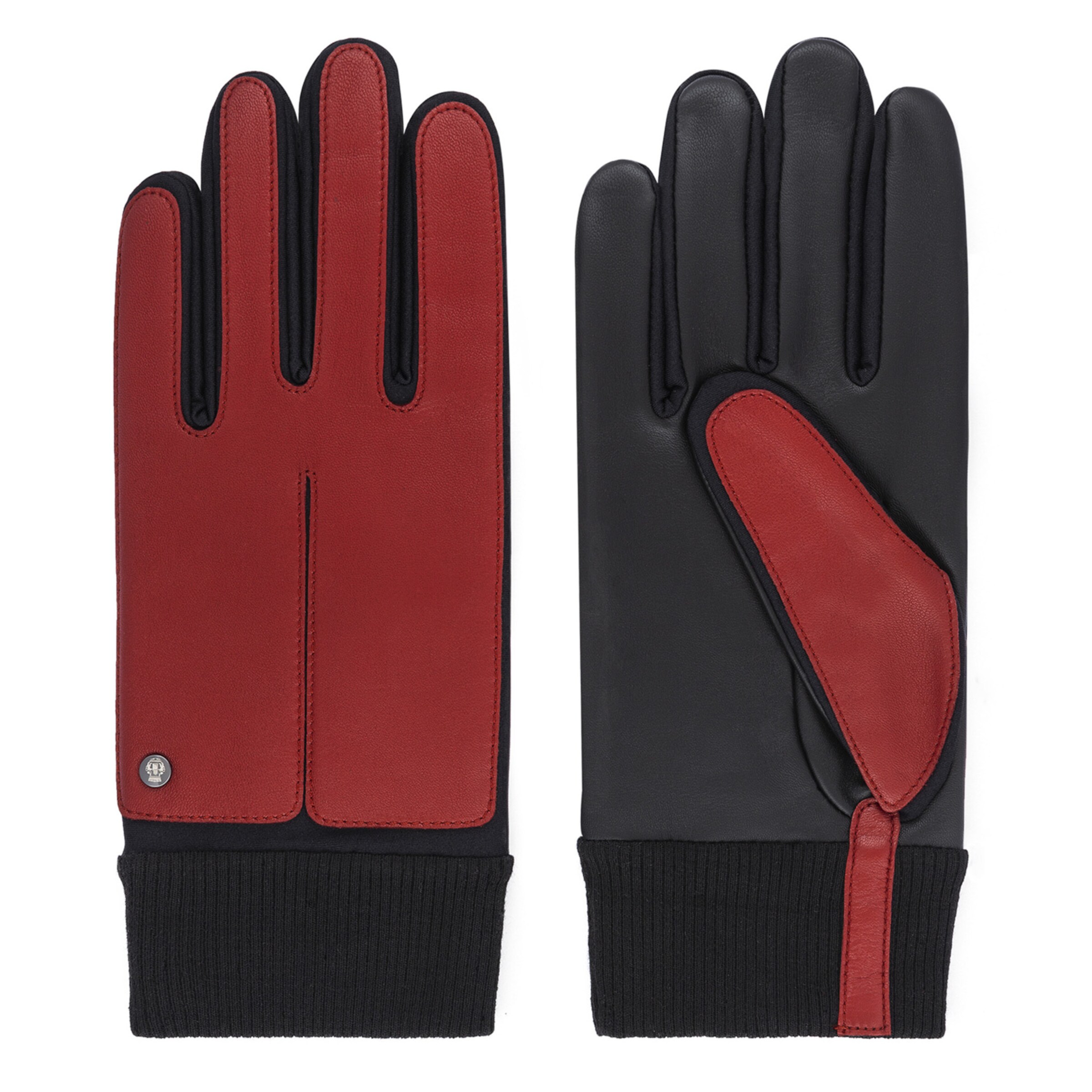 Roeckl Lederhandschuhe 'KOPENHAGEN TOUCH' in Rot: Vorderseite
