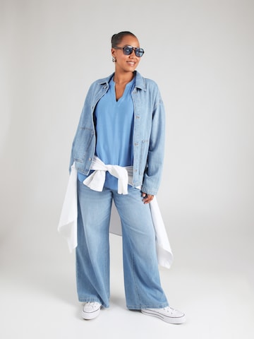 ONLY Carmakoma Bluza 'CARJOANNA' | modra barva