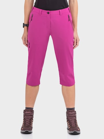 Regular Pantalon outdoor Schöffel en rose : devant