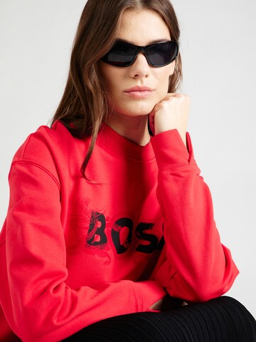 BOSS Sweatshirt 'Econa' i rød