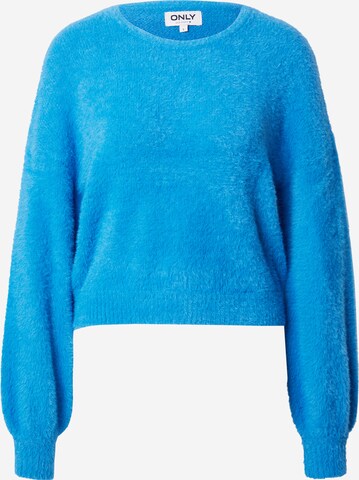 Pull-over 'Piumo' ONLY en bleu : devant