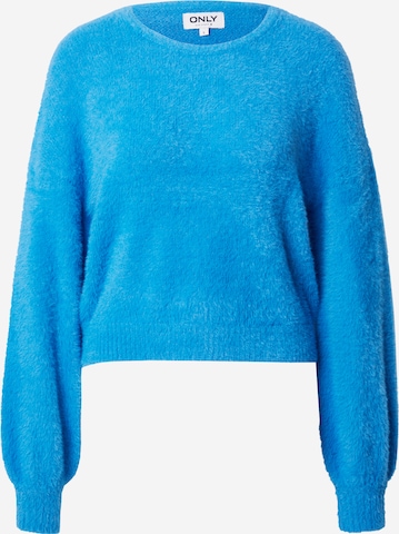 Pull-over 'Piumo' ONLY en bleu : devant