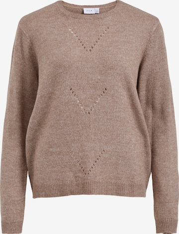 VILA Sweater 'Surili' in Brown: front