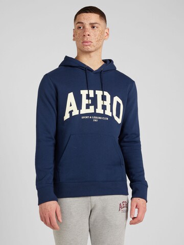 Sweat-shirt AÉROPOSTALE en bleu : devant