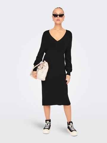 Robes en maille 'ONLKatia' ONLY en noir : devant