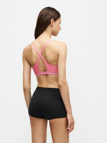 UNDER ARMOUR Μπουστάκι Αθλητικό σουτιέν σε ροζ