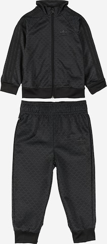 ADIDAS ORIGINALS Sweat suit in Black: front