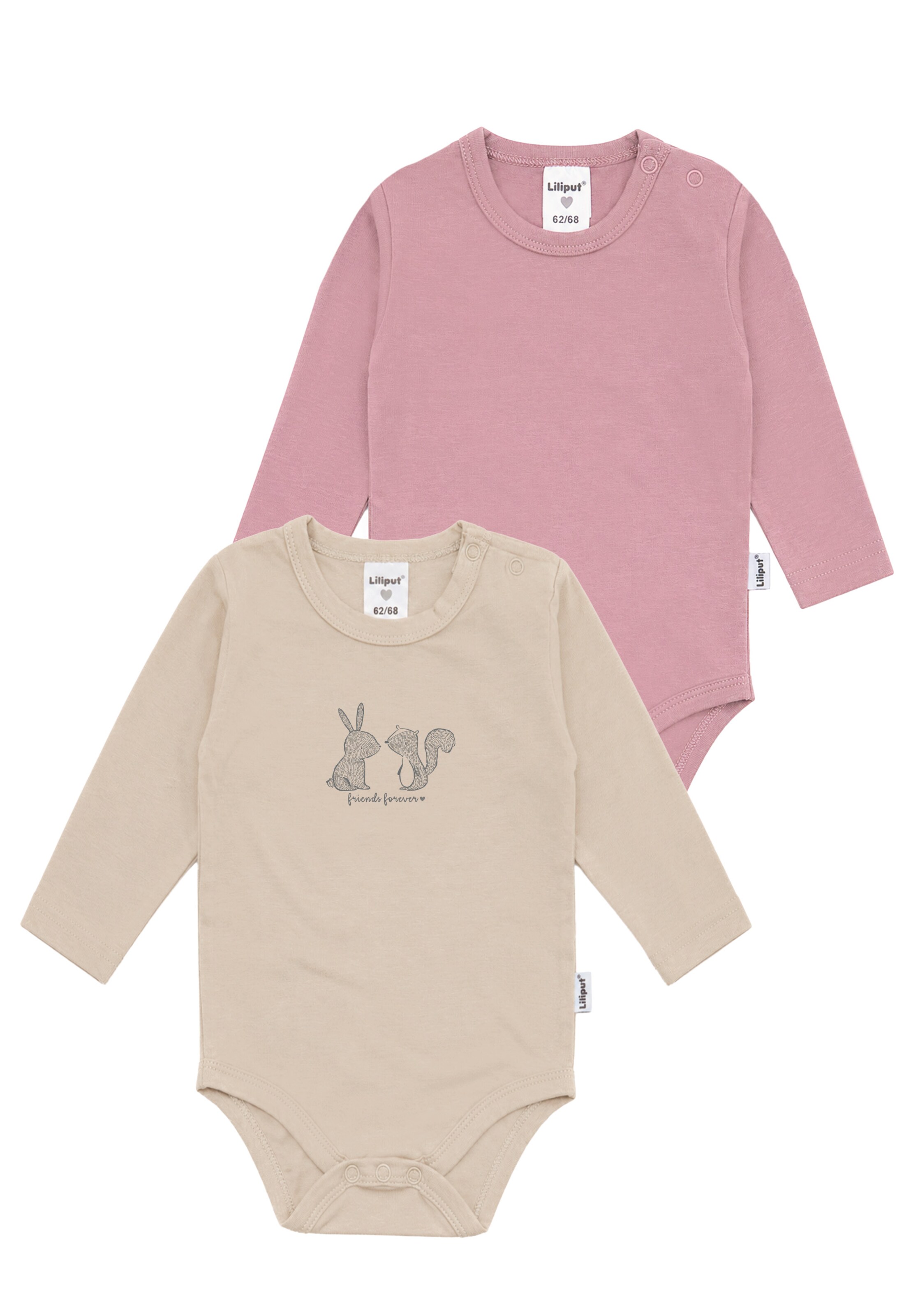 LILIPUT Romper/Bodysuit 'Hase und Eichhörnchen' in Beige: front