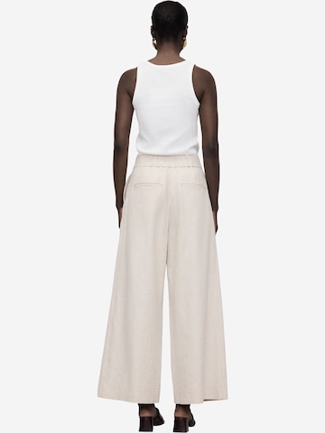 Adolfo Dominguez Wide leg Παντελόνι σε μπεζ