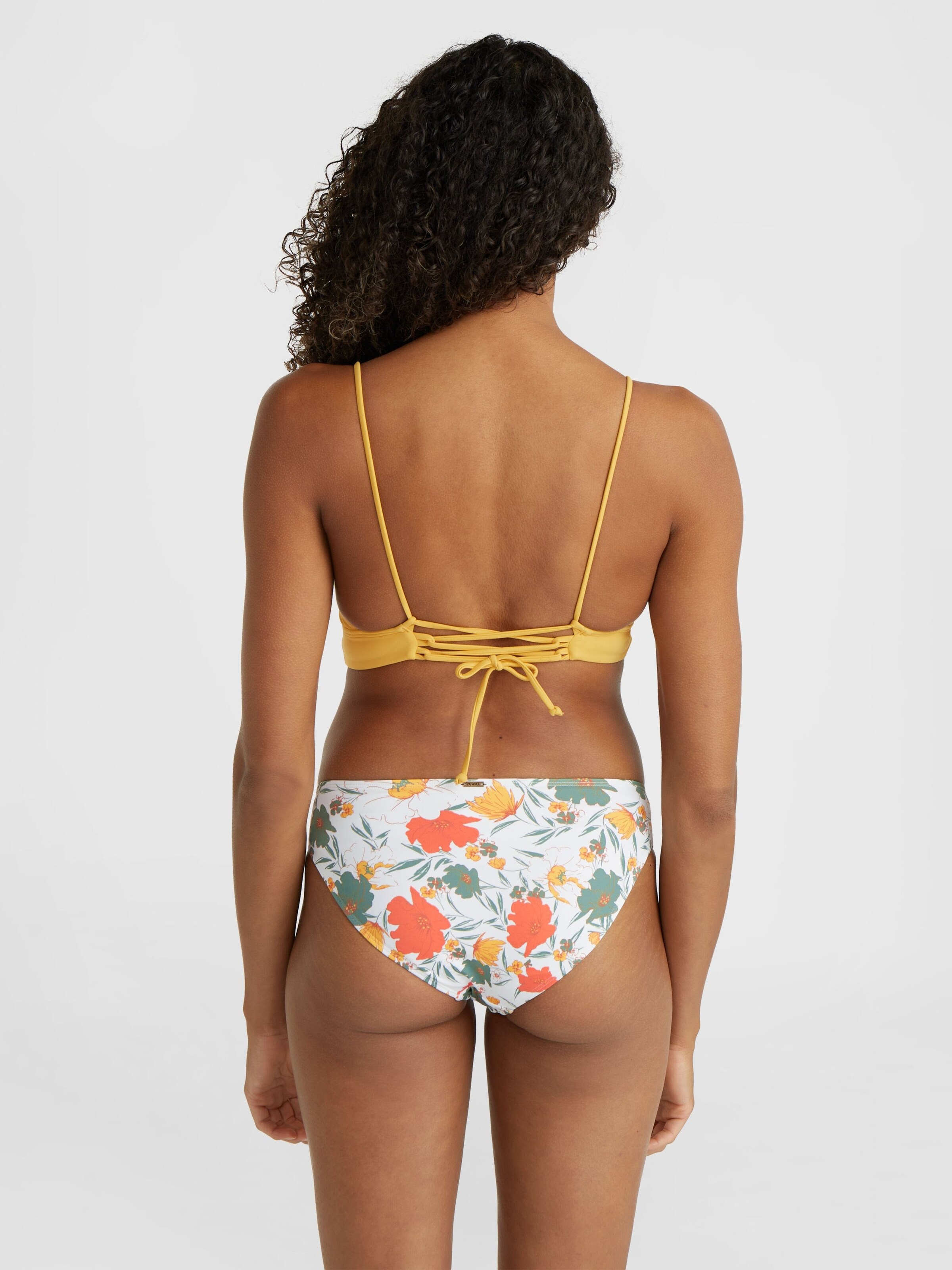yellow bralette bikini top
