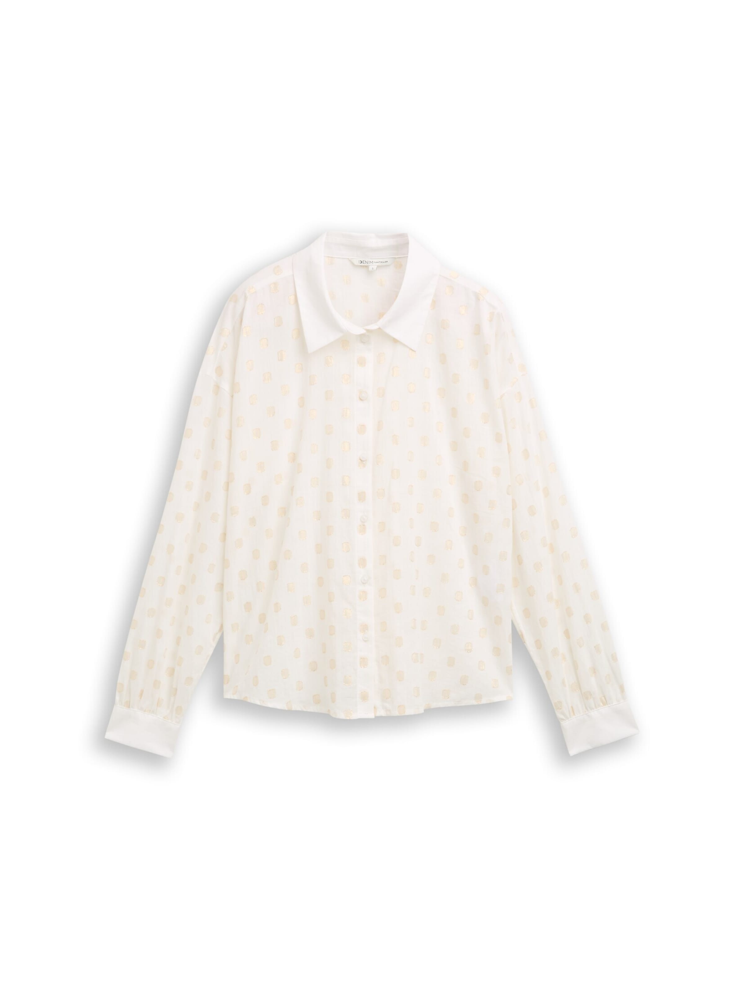 TOM TAILOR DENIM Blouse in Wit: voorkant