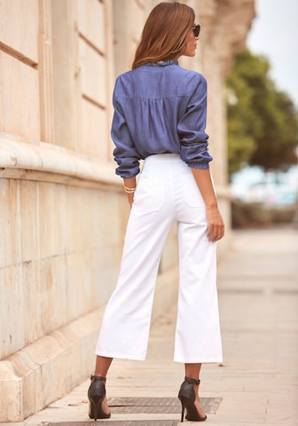 LASCANA Wide leg Jeans in White