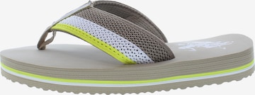 U.S. POLO ASSN. Zehentrenner 'Hank' in Beige: Vorderseite