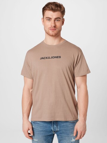 JACK & JONES T-Shirt 'You' in Braun: Vorderseite