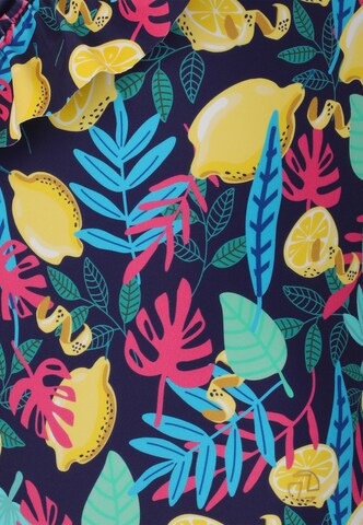 ZigZag Swimsuit 'Tropical' in Blue