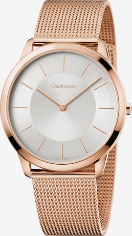 Calvin Klein Analoog horloge in Goud: voorkant