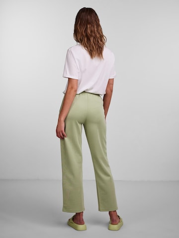 PIECES Loosefit Broek 'Line' in Groen