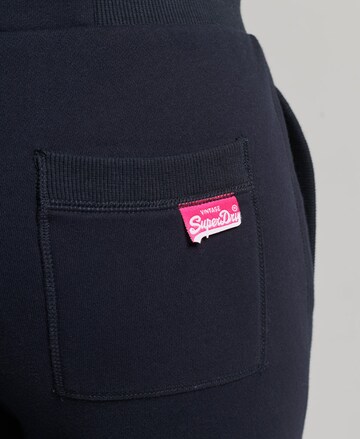 Superdry Tapered Broek in Blauw