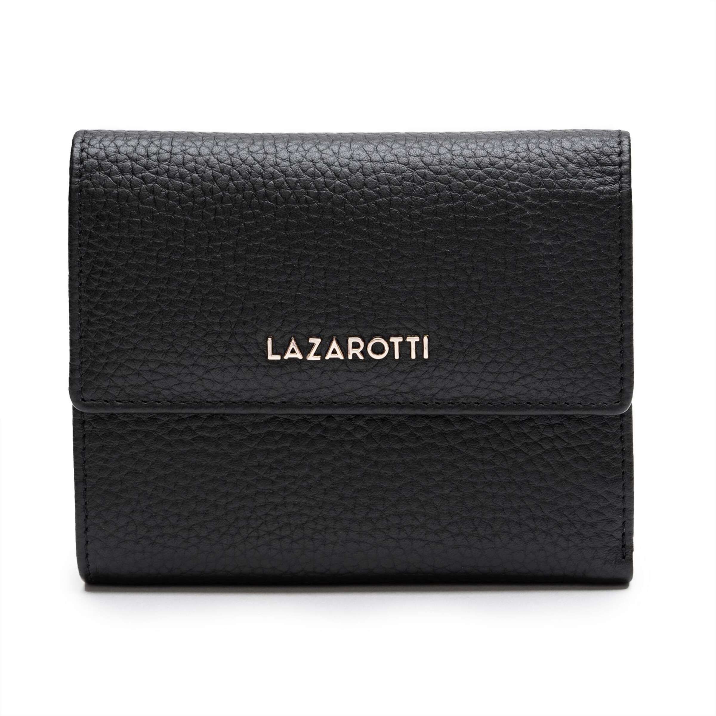 Porte-monnaies 'Bologna' Lazarotti en noir : devant