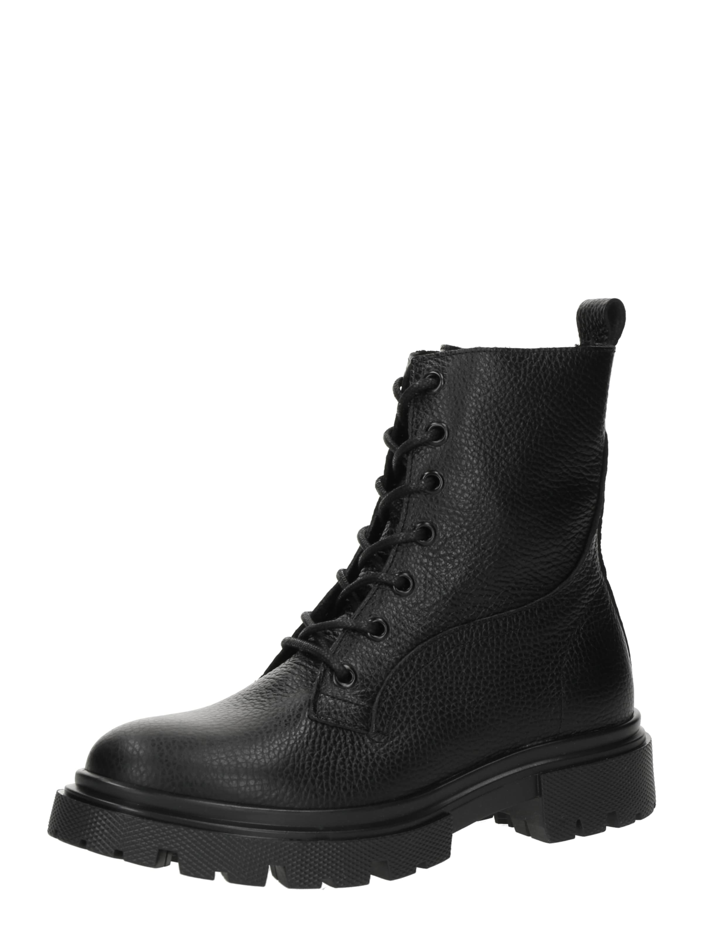 Ghete cu șireturi 'Rhonda' de la STEVE MADDEN pe negru: față