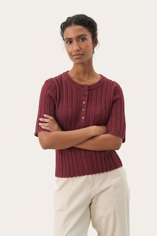 Pull-over 'Rosario' Part Two en rouge : devant