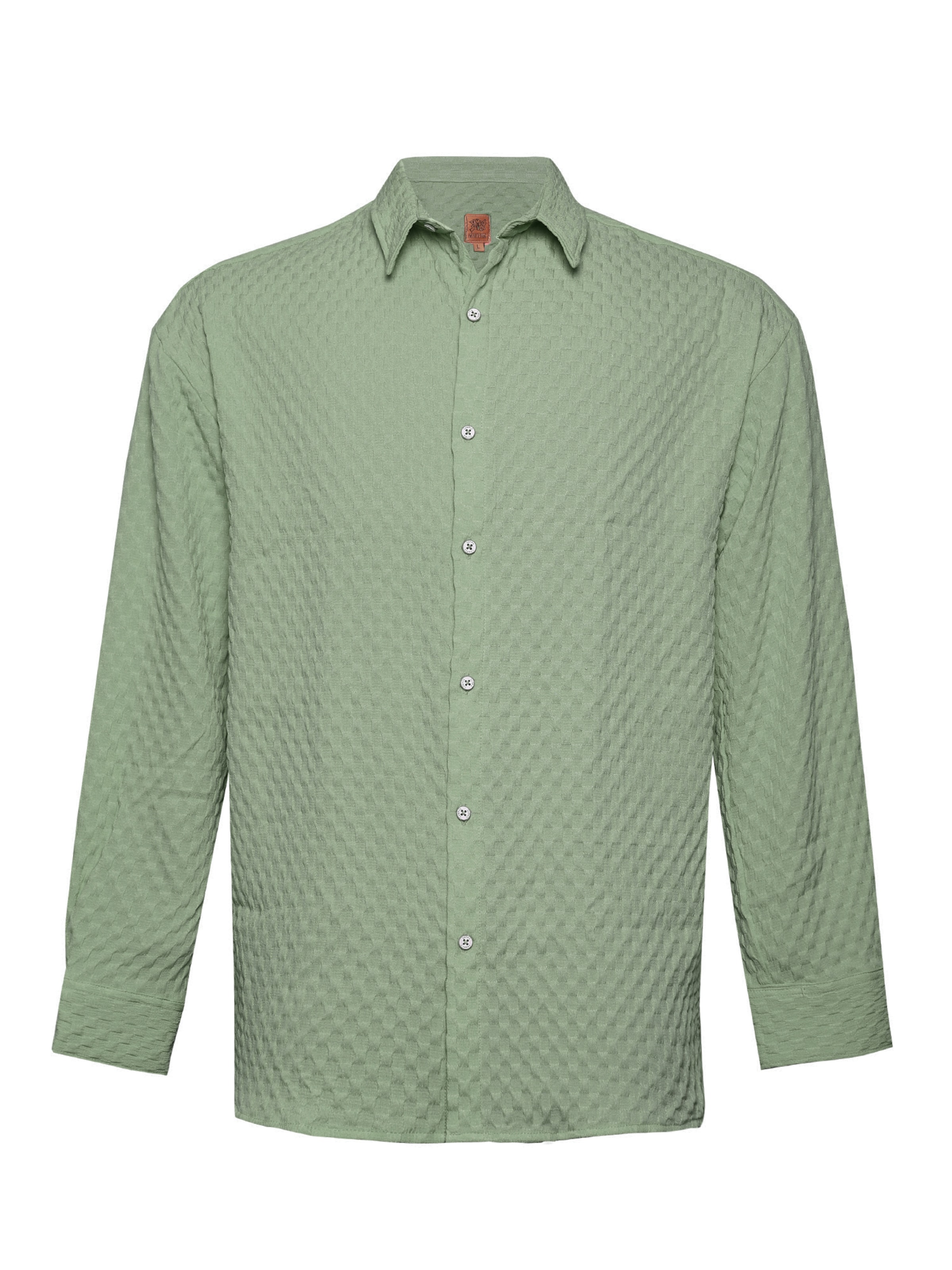 Regular fit Camicia 'Taletta' di Campus Sutra in verde: frontale