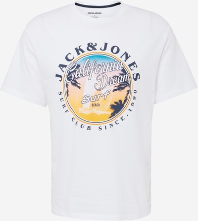 JACK & JONES Paita 'OWEN SUMMER' värissä vaaleansininen / vaaleankeltainen / musta / valkoinen, Tuotenäkymä