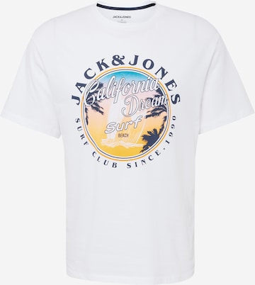 JACK & JONES Tričko 'OWEN SUMMER' - biela: predná strana