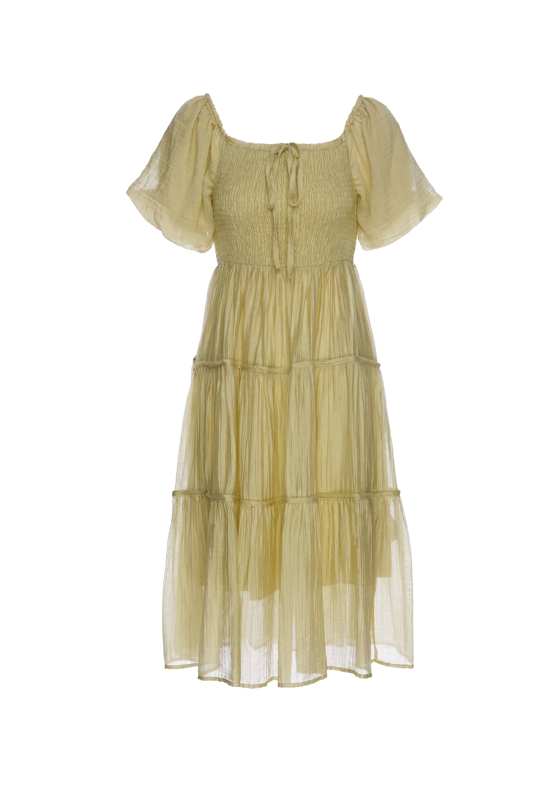usha FESTIVAL - Vestido en verde: frente