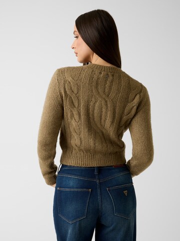 GUESS Knit Cardigan in Green
