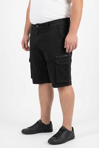 Men Plus Regular Broek in Zwart