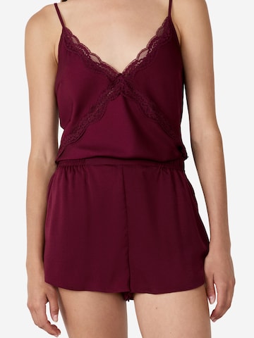 Pantaloncini da pigiama di ETAM in rosso: frontale