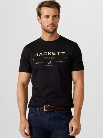 Maglietta di Hackett London in nero: frontale