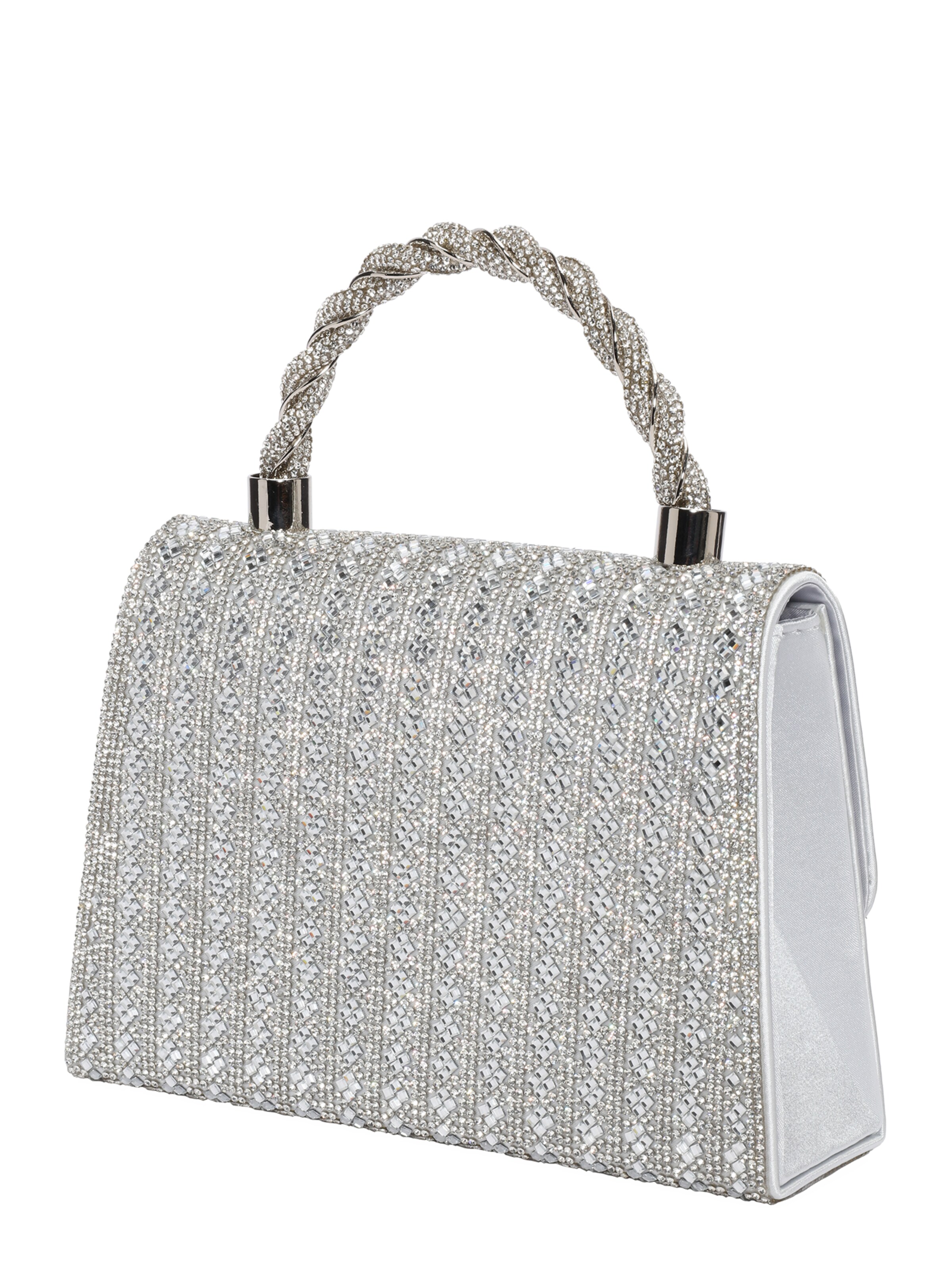 mascara Handbag in Silver
