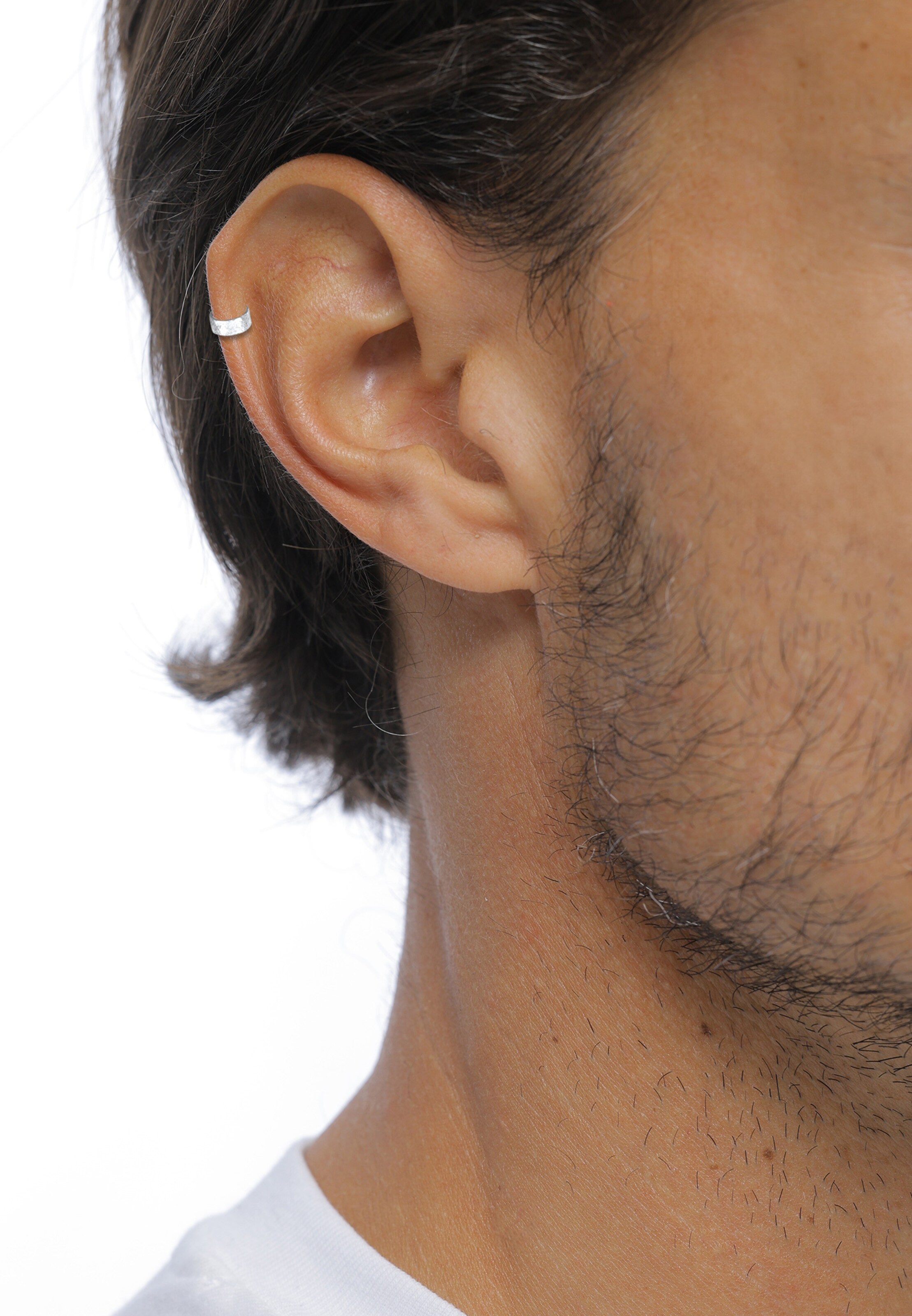 KUZZOI Серьги в Серебристый: спереди