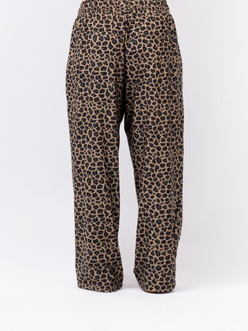 Eivy Wide leg Sports trousers in Brown