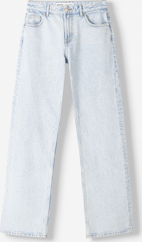 Bershka Regular Farkut värissä sininen: etupuoli