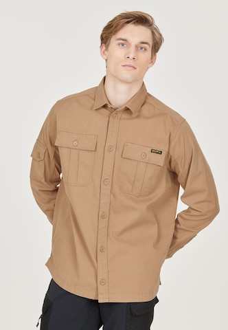 Whistler Regular fit Athletic Button Up Shirt in Brown: front