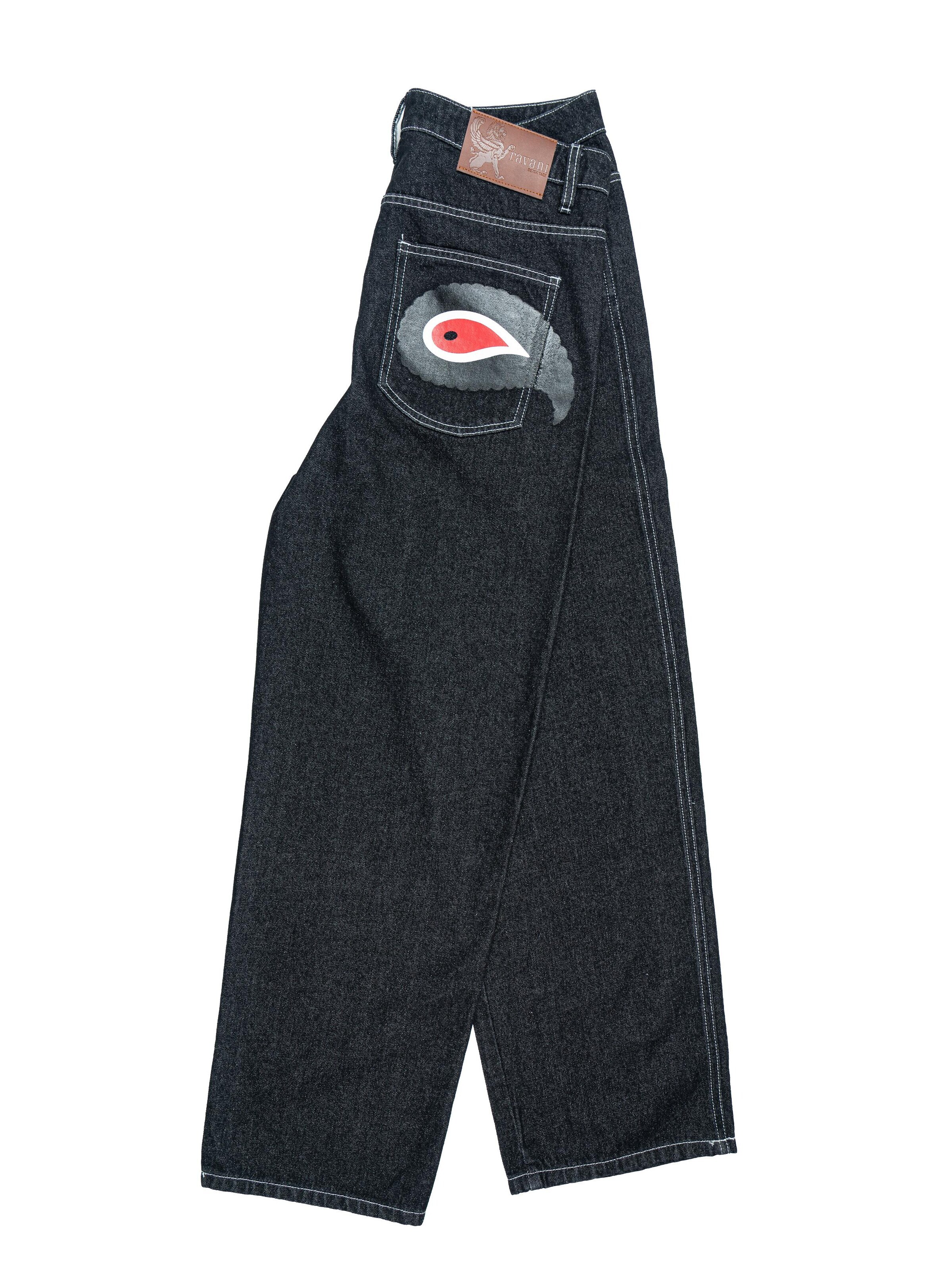 RVNI Berlin Baggy Jeans in Black