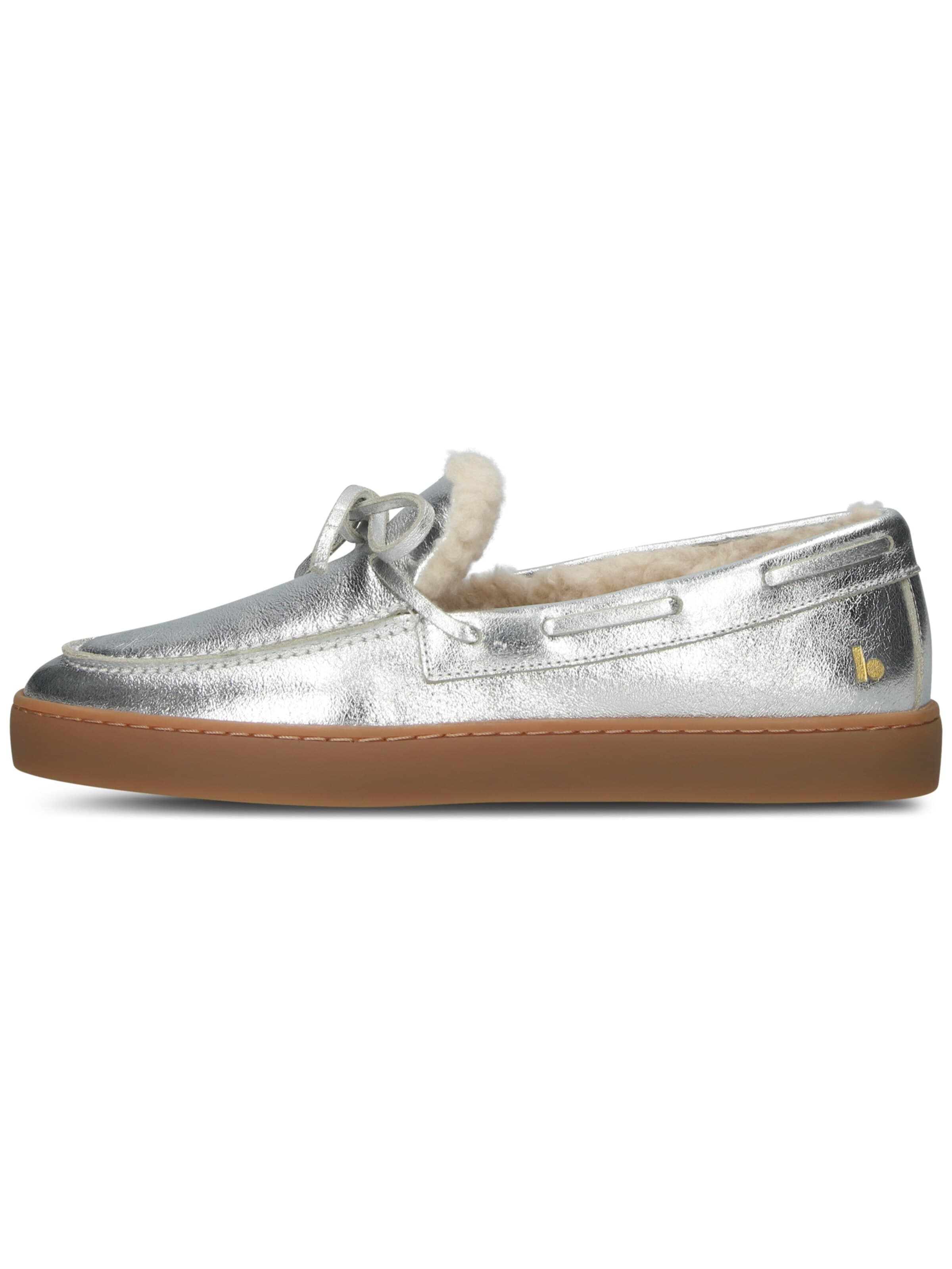 Slipper 'SIERRA ASTER' di BLACKSTONE in argento: frontale