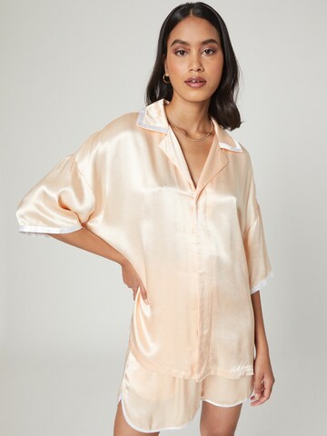 Smiles Regular Fit Shirt 'ELIIJAH' in Beige