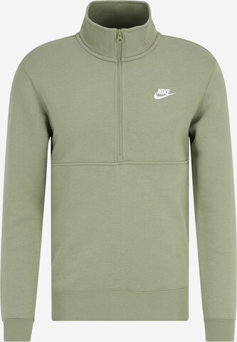 Bluză de molton de la Nike Sportswear pe verde: față