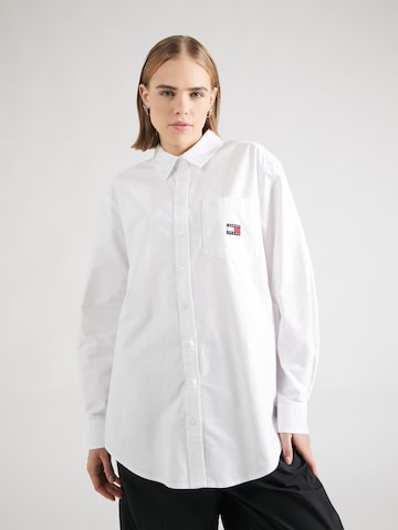 Chemisier Tommy Jeans en blanc : devant