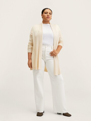 MANGO Strickjacke 'ALMA' in Beige