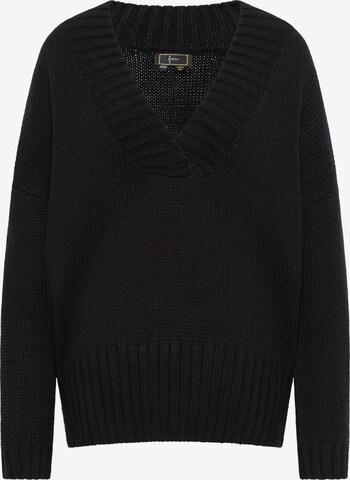 Pull-over faina en noir : devant